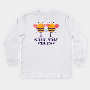 Save The Bees Kids Long Sleeve T-Shirt